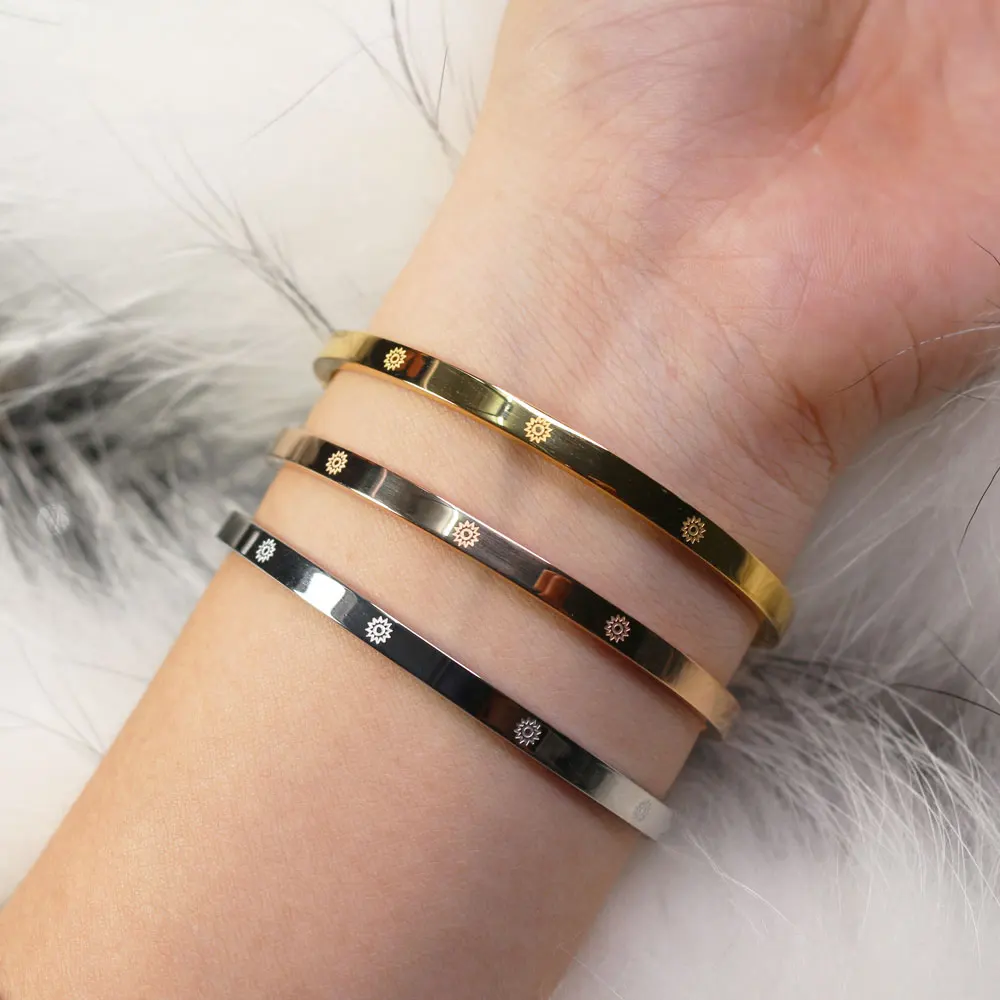 Best-Selling Jewelry Sun Graphics Stainless Steel Bracelets Parent