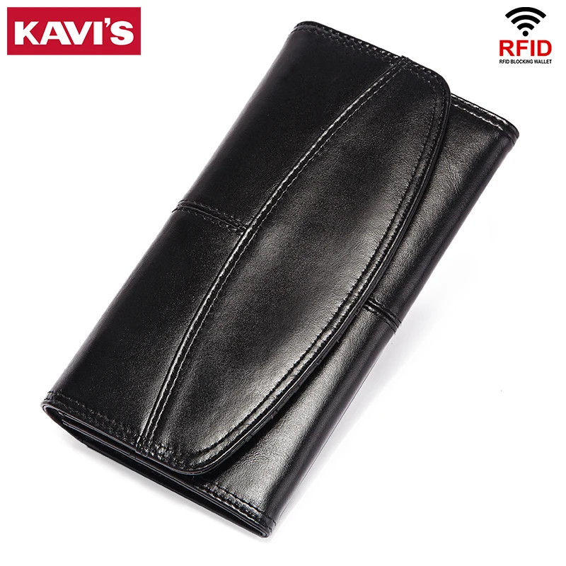 Кошелек-Клатч женский из бычьей кожи с RFID-защитой | Багаж и сумки
