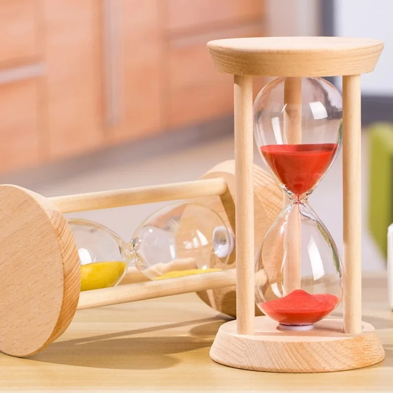 10/15/20/30 Minutes New Large Wooden Hourglass Home Desktop Decoration Gifts Creative Sand Clock Children's Brushing Teeth Timer 6