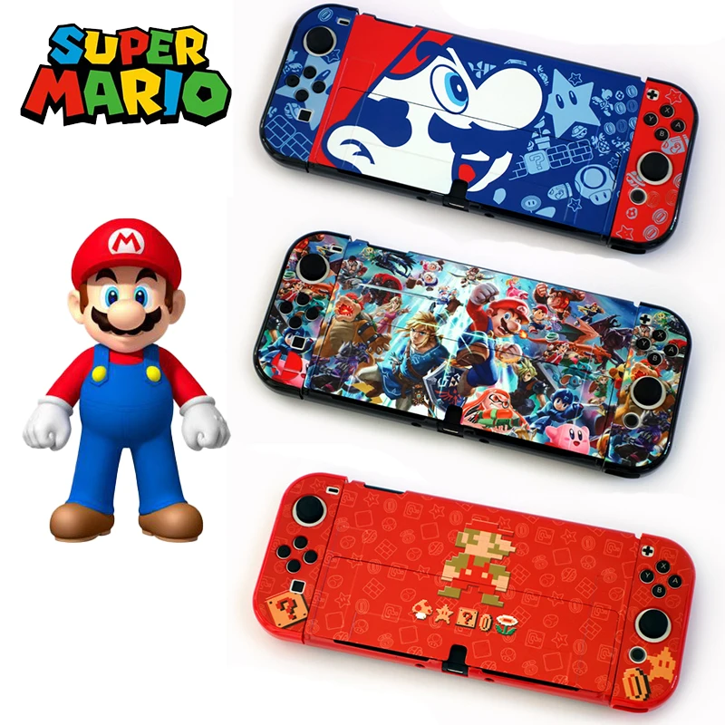 Super Mario Bros Cartoon Switch Case, PC Protetor Shell Duro, Anime Shell,  Acessórios Do Jogo Do Controlador, Oled - AliExpress