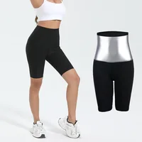 Short brûlant les graisses, Leggings de Compression, pantalon amincissant, taille longue, entraîneur de sueur, Thermo chaud, perte de poids, tondeuse pour femmes 4