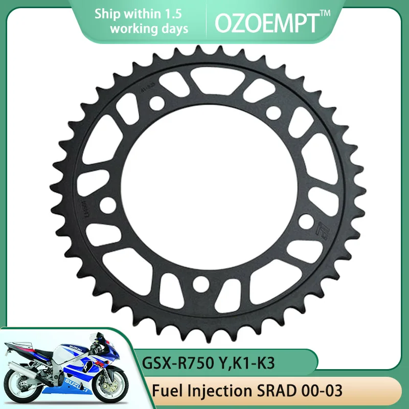

OZOEMPT 525-42T Motorcycle Rear Sprocket Apply to GSX-R750 Y,K1-K3 Fuel Injection SRAD DL1050 V-Strom XT,RQ-M0 V-Strom