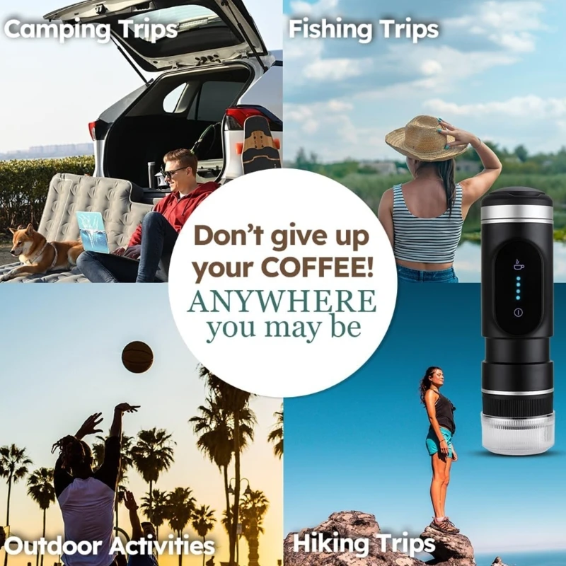 New Household Car USB Portable WirelessElectric Function Coffee Machine CapsulesCoffee Pot for Instant CapsulesCoffee