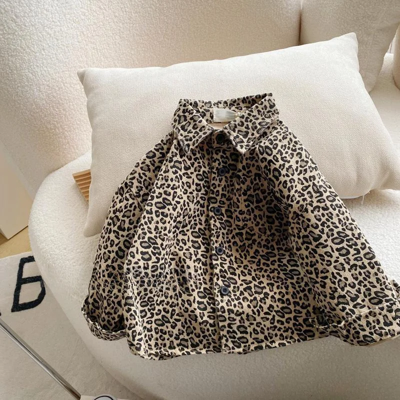 Boys Baby's Kids Blouse Coat Jacket Outwear Cotton 2024 Leopard Spring Autumn Shirts Outwear High Quality Children's Clothing