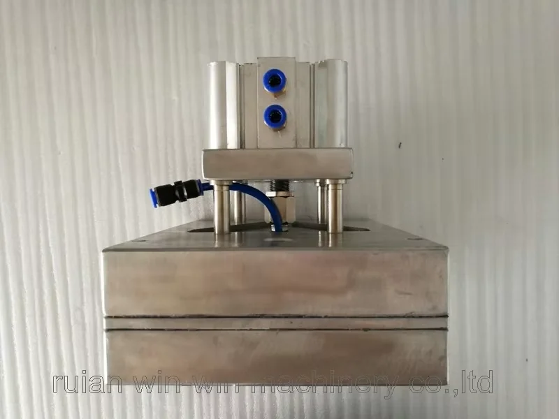 100mmx100mmx100mm 유압 직사각형 단일 홀 펀처 공압 펀칭 기계 플라스틱 포장 백 홀 펀처 기계