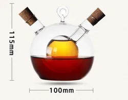 Dual-Layer Glass Condiment Dispenser (280ml)