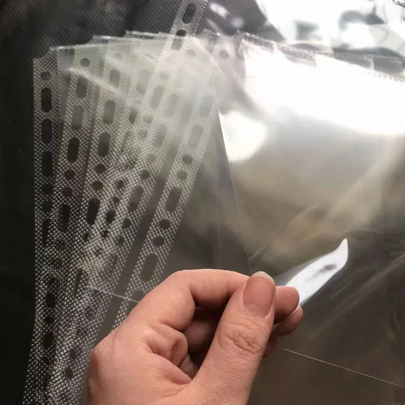 20PCS/Set A5 B5 Transparent File Holder 13/17Holes Plastic Punched Documents Sleeves Loose Leaf Sheet Protectors Bag Products