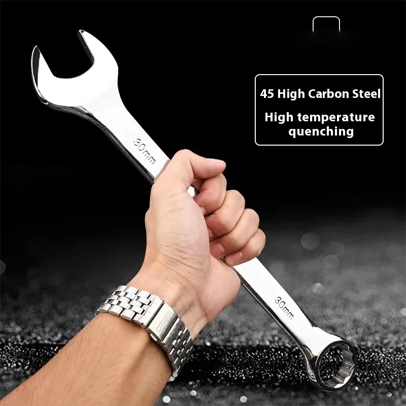 Dual-Use Metric Ratcheting Combination Wrench Kit for Automotive Repair without Models
