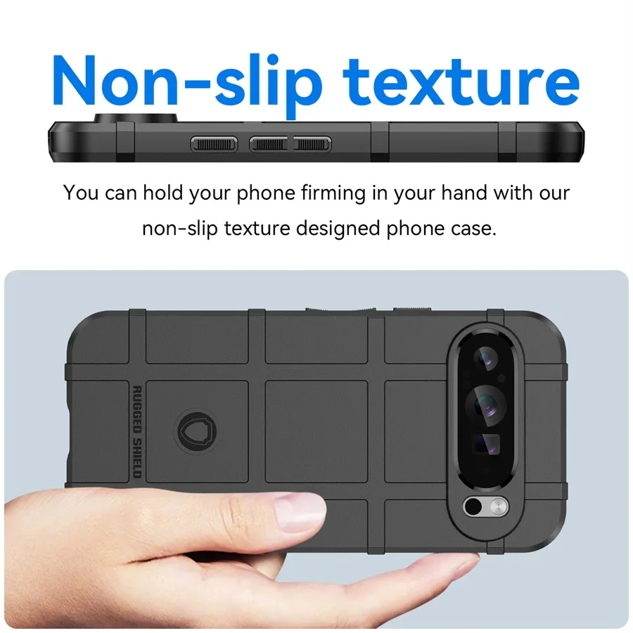 Google Pixel 9 Pro XL 8 7 8A Rubbe Kılıf Anti-Şok Sağlam Hibrit TPU Darbeye Dayanıklı Kapak için Otter Armor Kılıf Kutusu_voghion.com