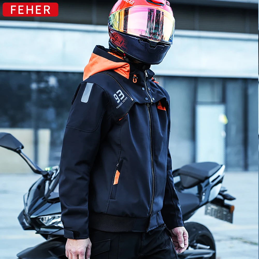 Waterproof Motorcycle Jacket Breathable Anti Drop Wear-resistant Racing Clothing Men Motocross Cycling Protective Jacket