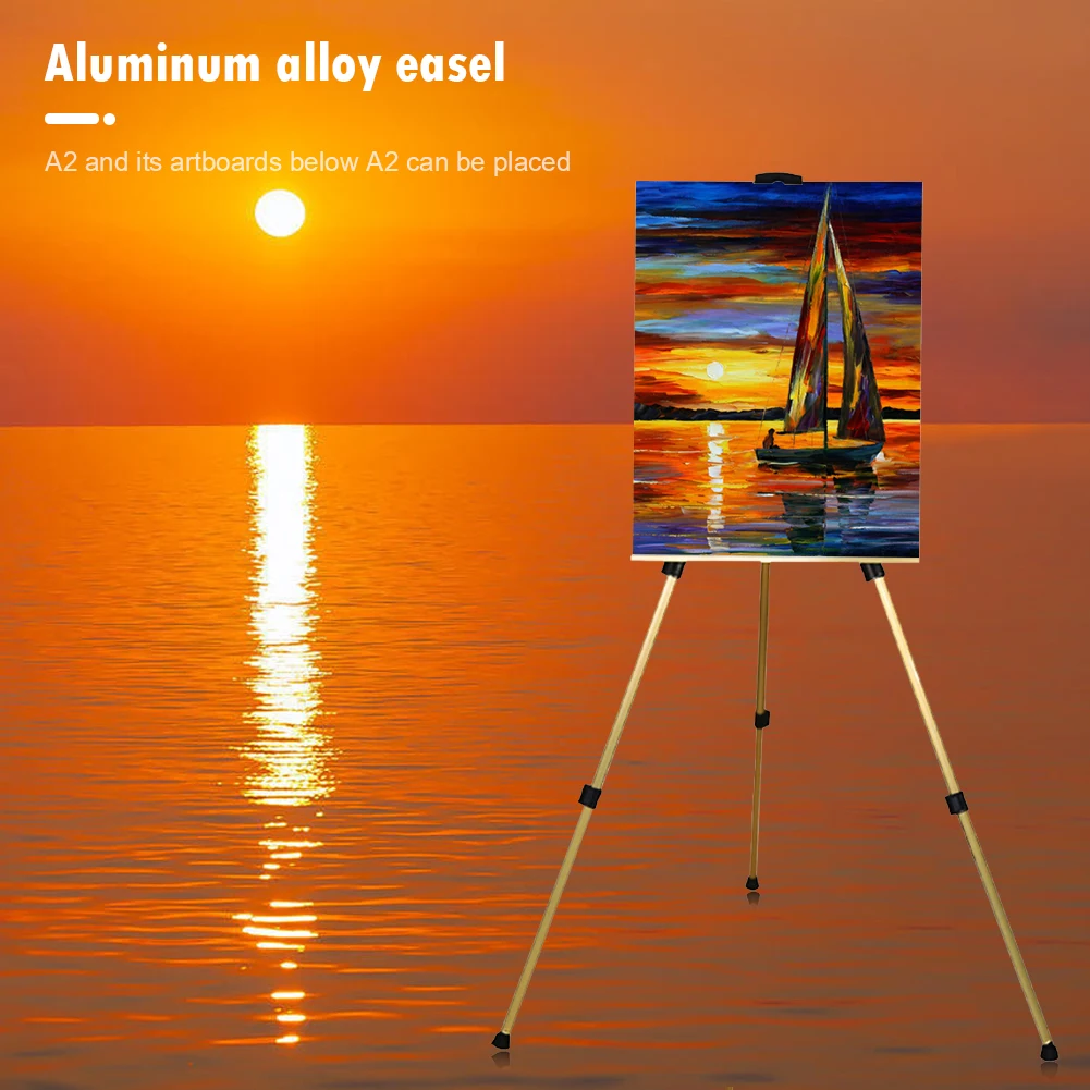 Sketch Easel 20-63 inch Aluminum Alloy Easel w/ Portable Carry Bag Art Supplies