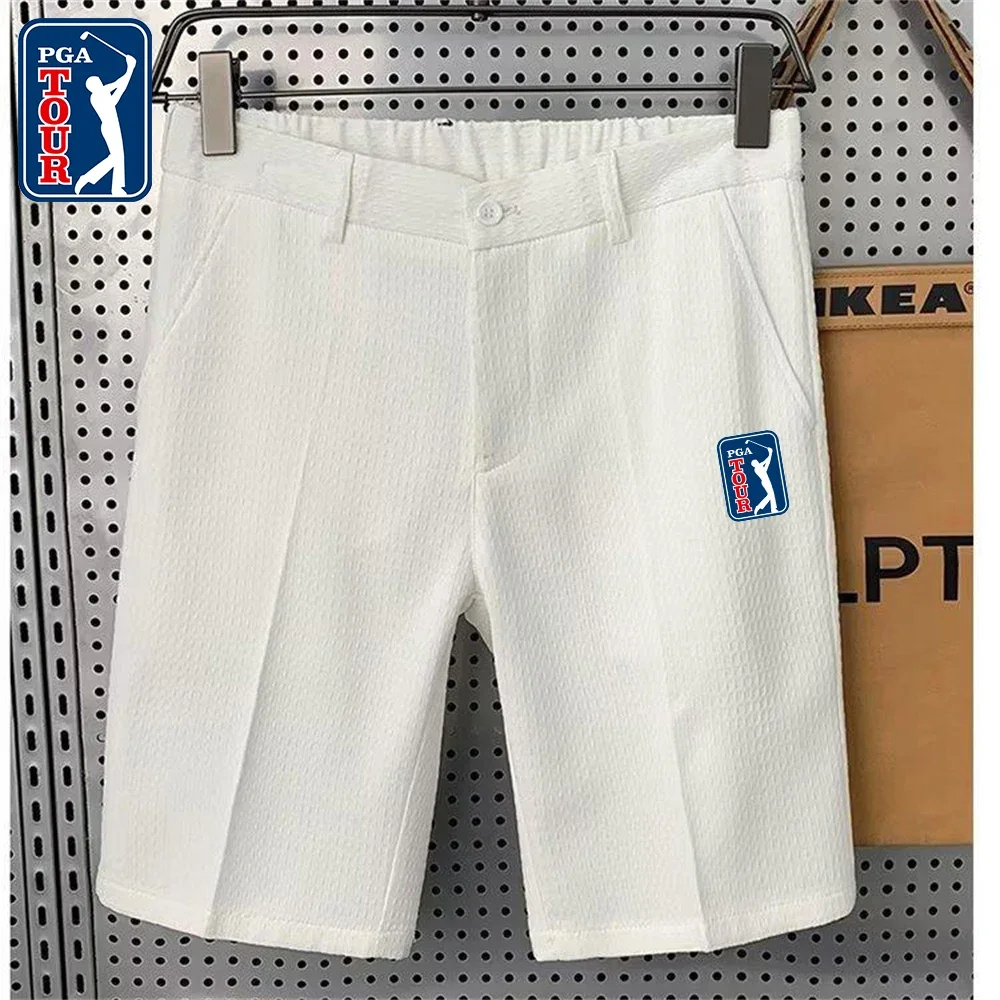 남성용 한국 골프 반바지, 빠른 건조 캐주얼 반바지, 럭셔리 골프 벨트, 패션 의류, 여름 골프웨어, 2024 신상 
