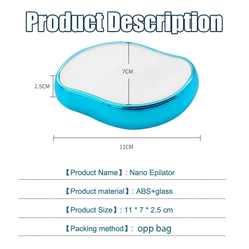 Nano Crystal Epilator Depilatory Gum Man Women's Hair Removal Eraser Painless Depil Hop Stone Hair Removal Body Exfoliating 4