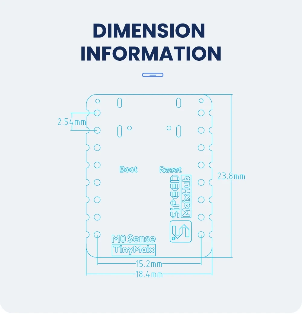 Sipeed M0sense AIOT Development Board Bouffalo Lab BL702 RISC-V With FPU BlueToo