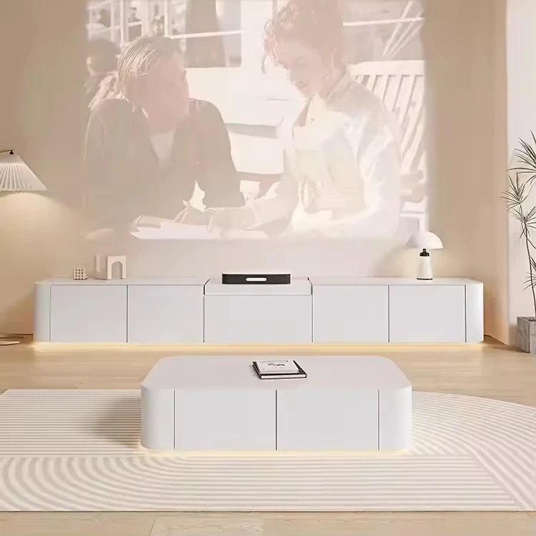 Intelligent Remote Control TV Stand High-Tech Laser TV Cabinet