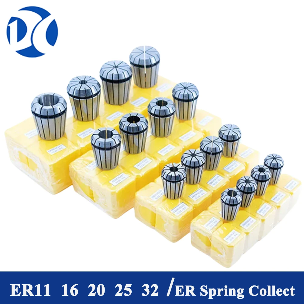 

ER11 ER16 ER20 ER25 ER32 Set ER Spring Collet Chuck for CNC Milling Tool Holder Engraving Machine Lathe ER Spring Collect Chuck