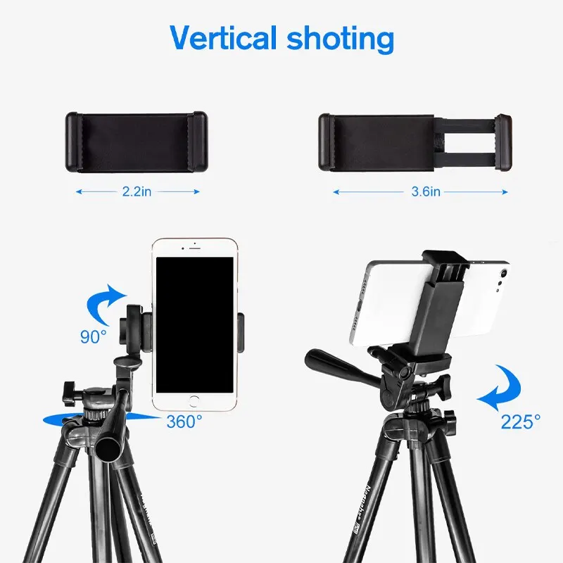 Tripod for Phone 150cm Video Recording Phone Tripod Stand with Bluetooth Remote Universal Camera Photography Stand