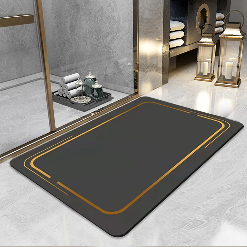 Diatom Mud Absorbent Foot Mat Super Absorbent Bathroom Mat Bathroom