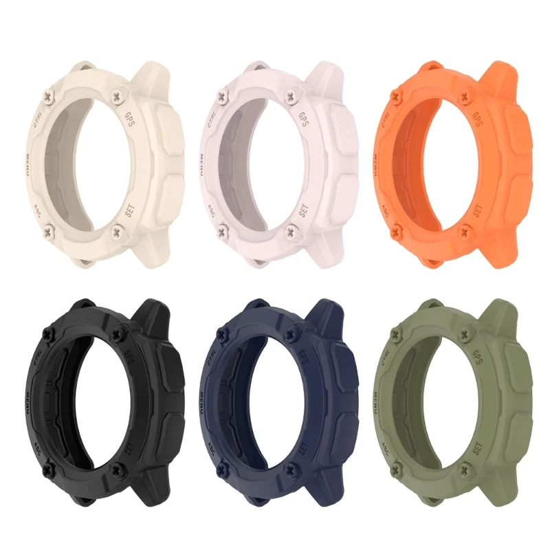 

Screen Protector Housing Silicone Sleeve Bumper Case for Instinct 2 Watch Cover Dropship