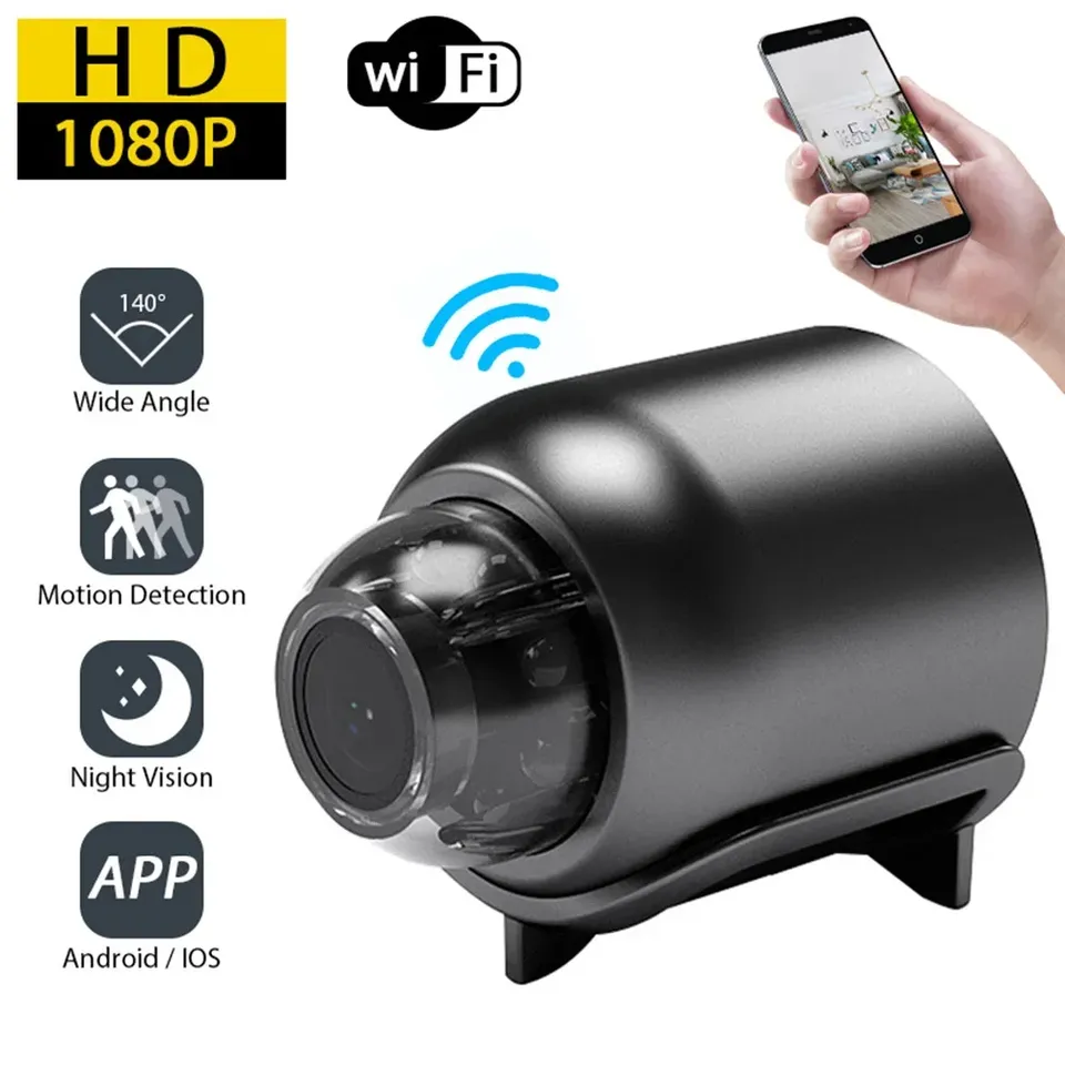 1080P HD Wireless WiFi Security Surveillance Camera Mini IP Smart Home Indoor Night Vision AI Human Detection Camcorder Device