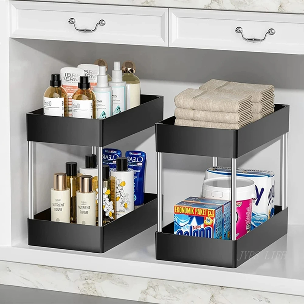 Kitchen Organizer 2 Tier Under Sink Storage Organizer Multipurpose Rack Under Sink Storage Kitchen Cabinet