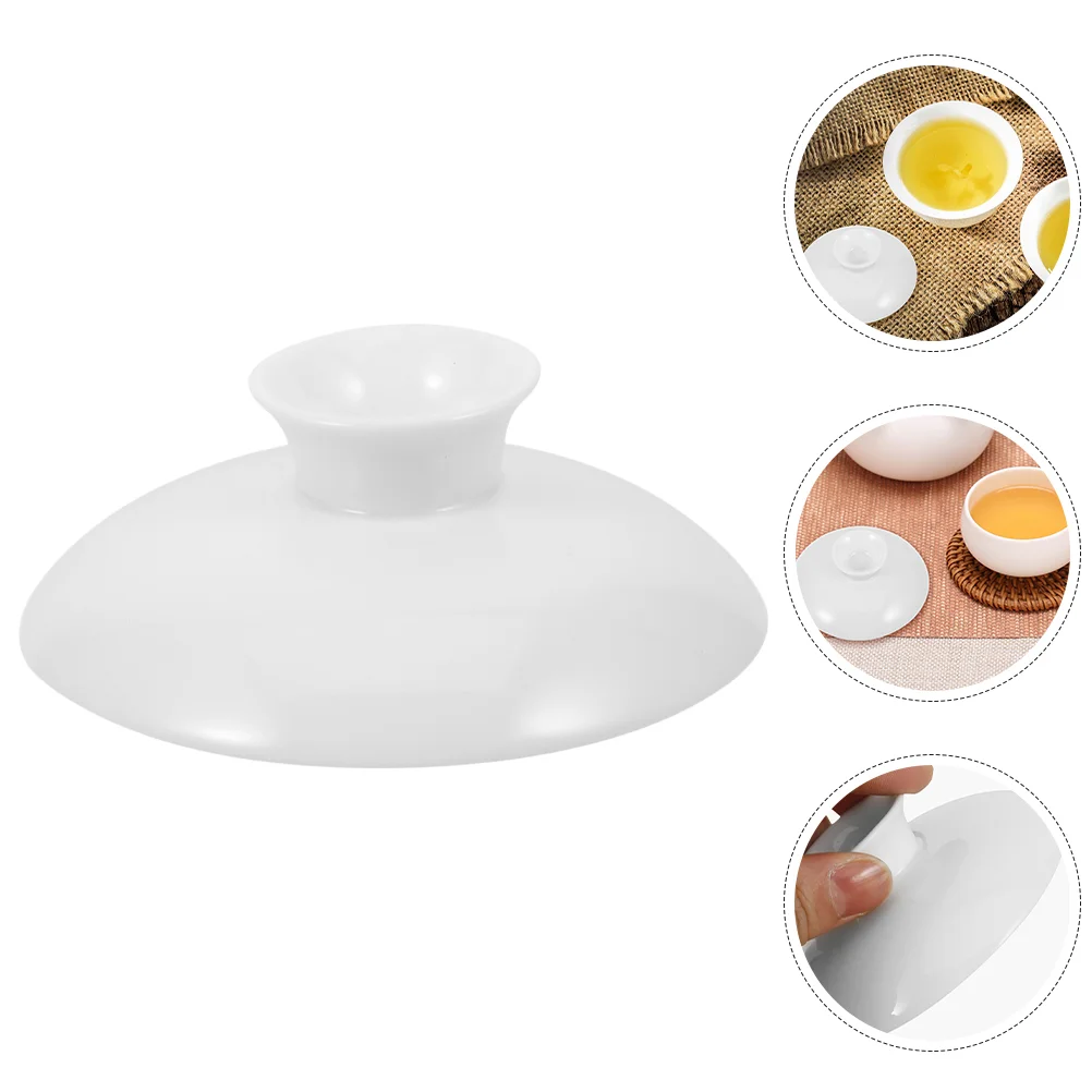 Ceramic Lid Tea Bowl Lid Replacement Teacup Cover Cup Covers Tea Cup Lids Blue White Porcelain Teaware Sets Kitchen Dining Bar