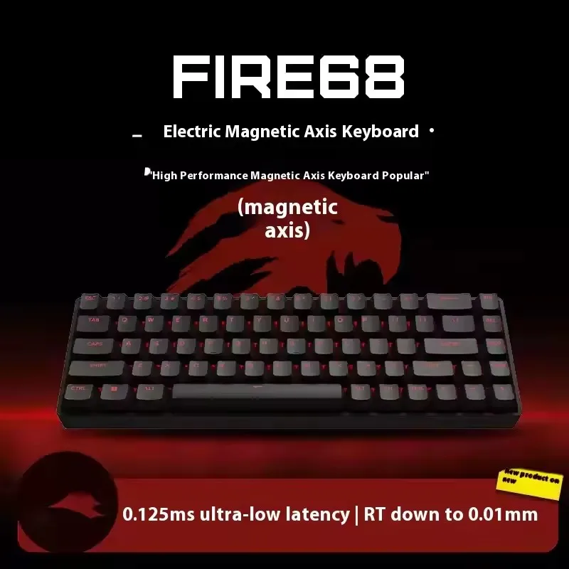 Madlion Fire68 Fire68 pro Magnetic Switch Mechanical Keyboard Rapid Trigger Fire68 Rapid Trigge Wired Game PC Keyboard