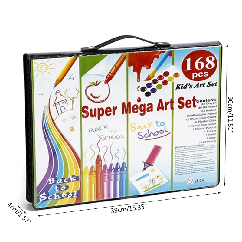 Art Supplies, 168 Pack Drawing Kits Painting Art Set Art Gifts Box Art and Crafts with Pencils, Watercolor Pens