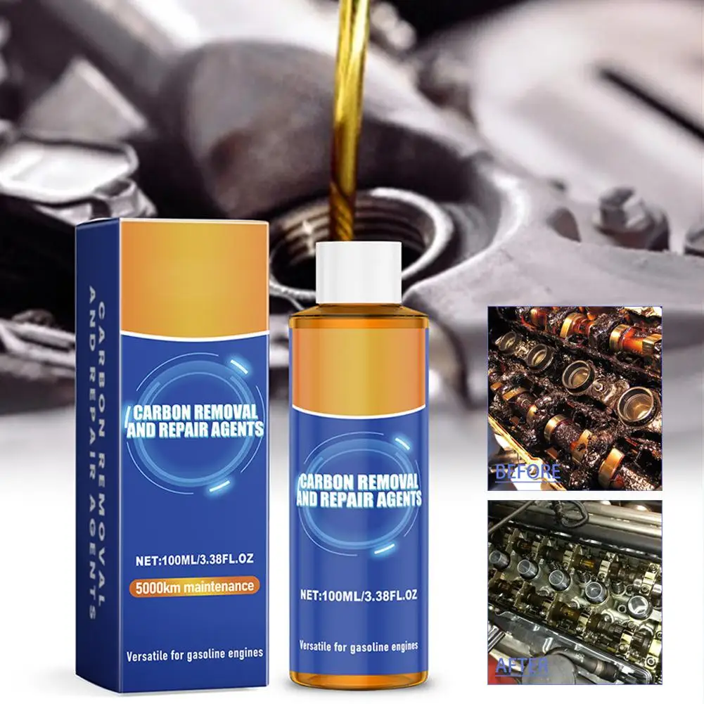 100ml Car Engine Decarbonization Repair Agent Oil Accessories Engine Noise Reduce Anti-wear Protection Decarbonizati G1P3