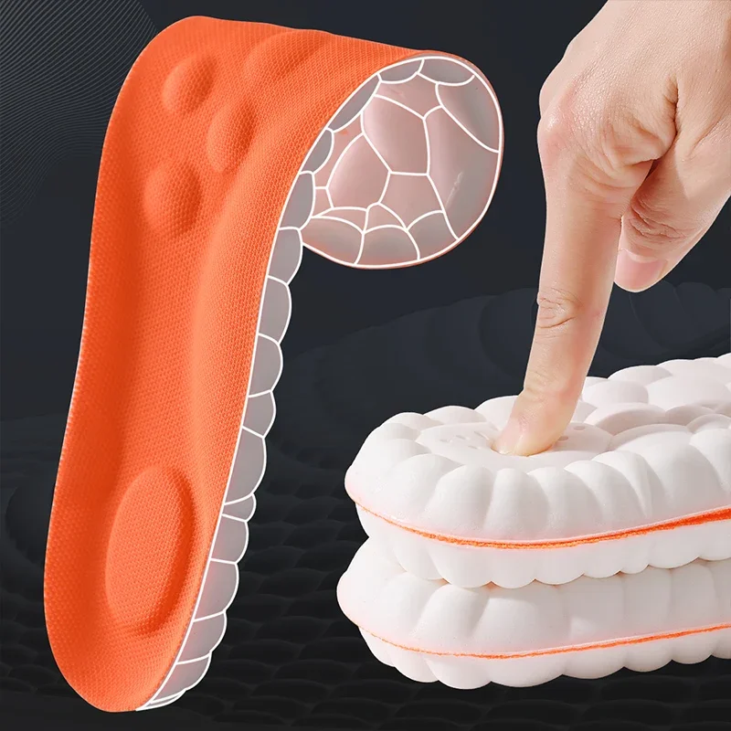 Latex Sport Insoles Soft High Elasticity Shoe Pads Orthotic Breathable Deodorant Shock Absorption Cushion Arch Support Insole Latex Sport Insoles Soft High Elasticity Shoe Pads Orthotic Breathable Deodorant Shock Absorption Cushion Arch Support Insole