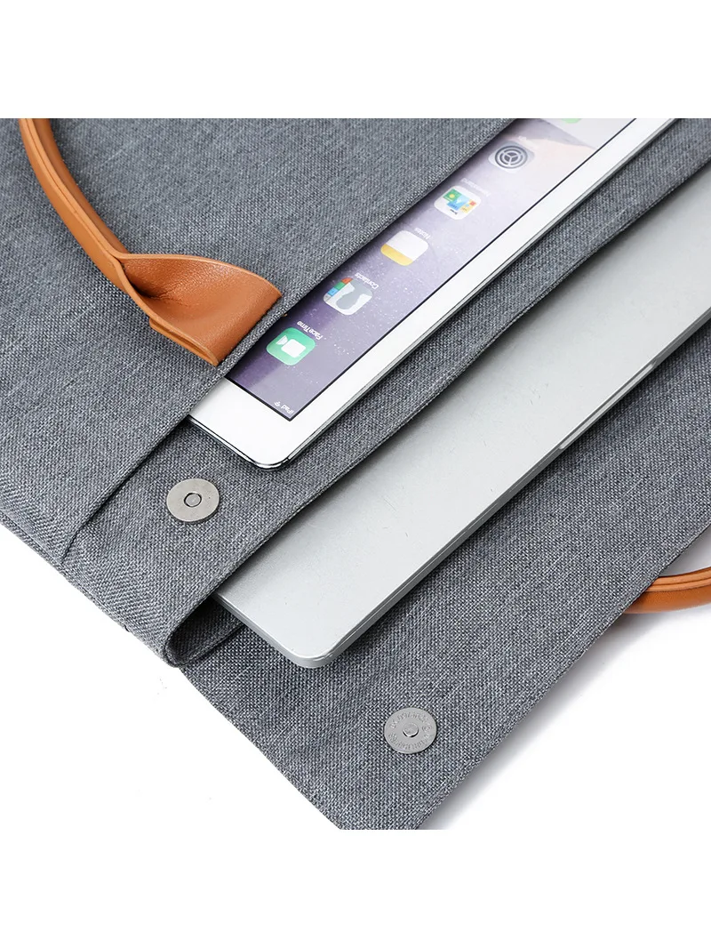 Men Waterproof Oxford Business Briefcase Office Document Storage Handbag Travel Laptop Protection Shoulder Bag Organizer Pouch