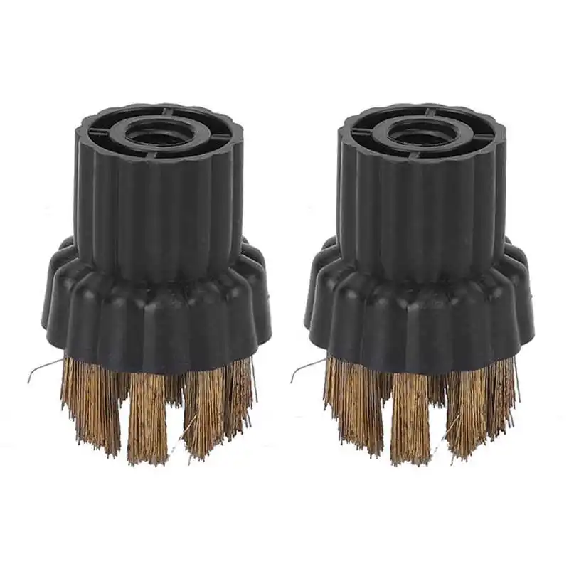 2Pcs Steam Cleaner Brass Brush Head Replacement Parts Fit for Steam Mop