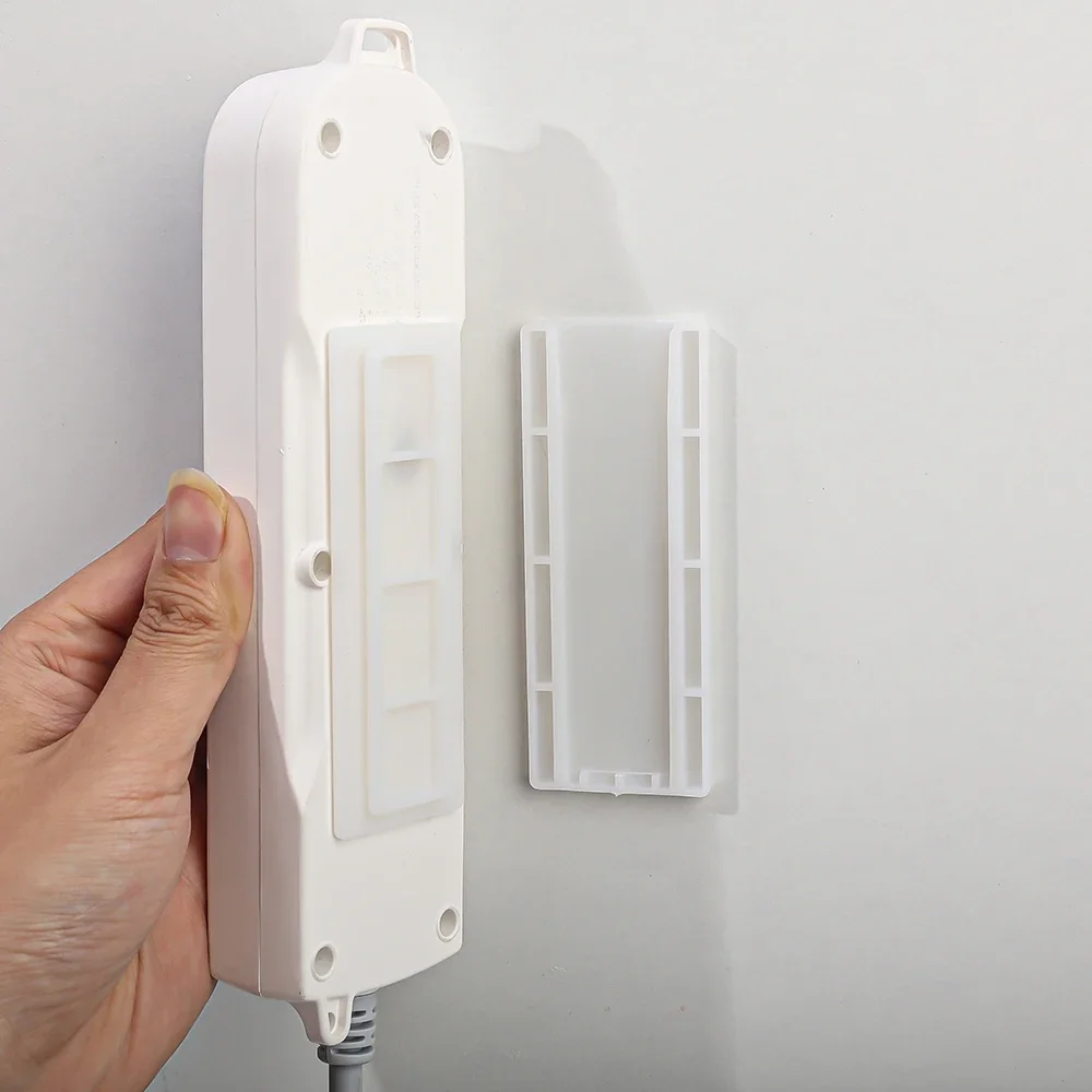 Wall-Mounted Socket Fixer Storage Hook 3/1Pcs For Extension Cable Wire Organizer