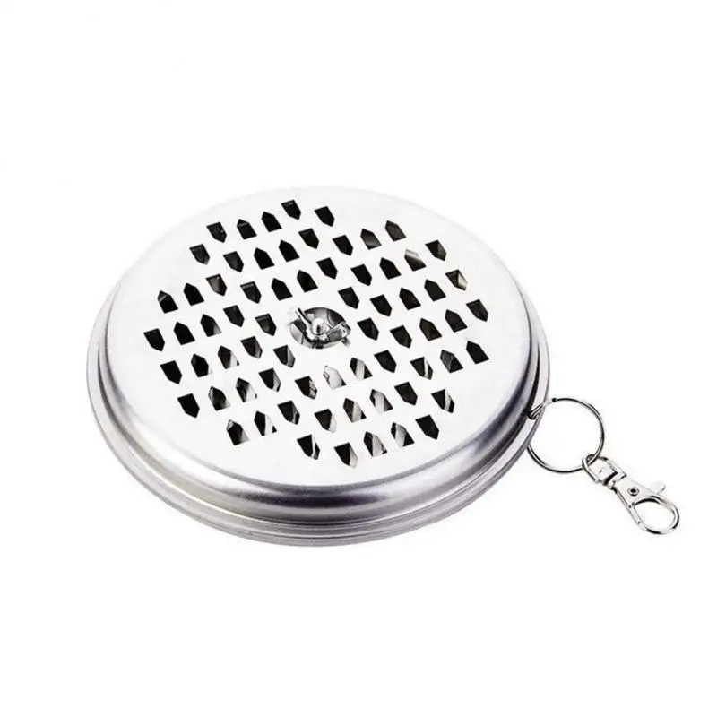 

Hanging Mosquito Coil Holder Safe Portable Metal Incense Holder With Spring Buckle For Home Outdoor Summer Mosquito Repellent