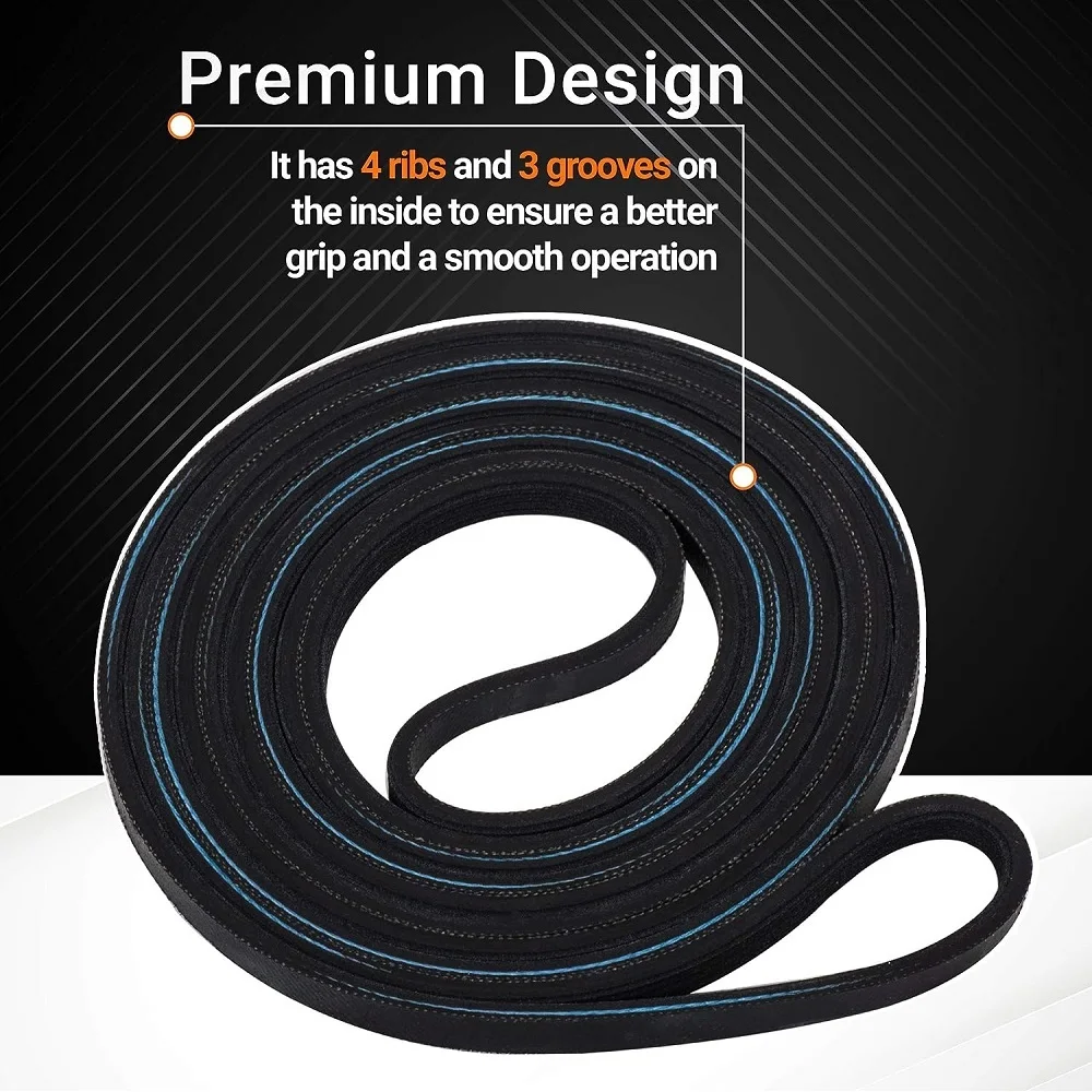 Description Picture 5 of item341241 Dryer Drum Belt for Whirlpool Kenmore Dryer 8066065 AP2946843 W10127457 PS346995 14210003 31531589 31001026 3394651