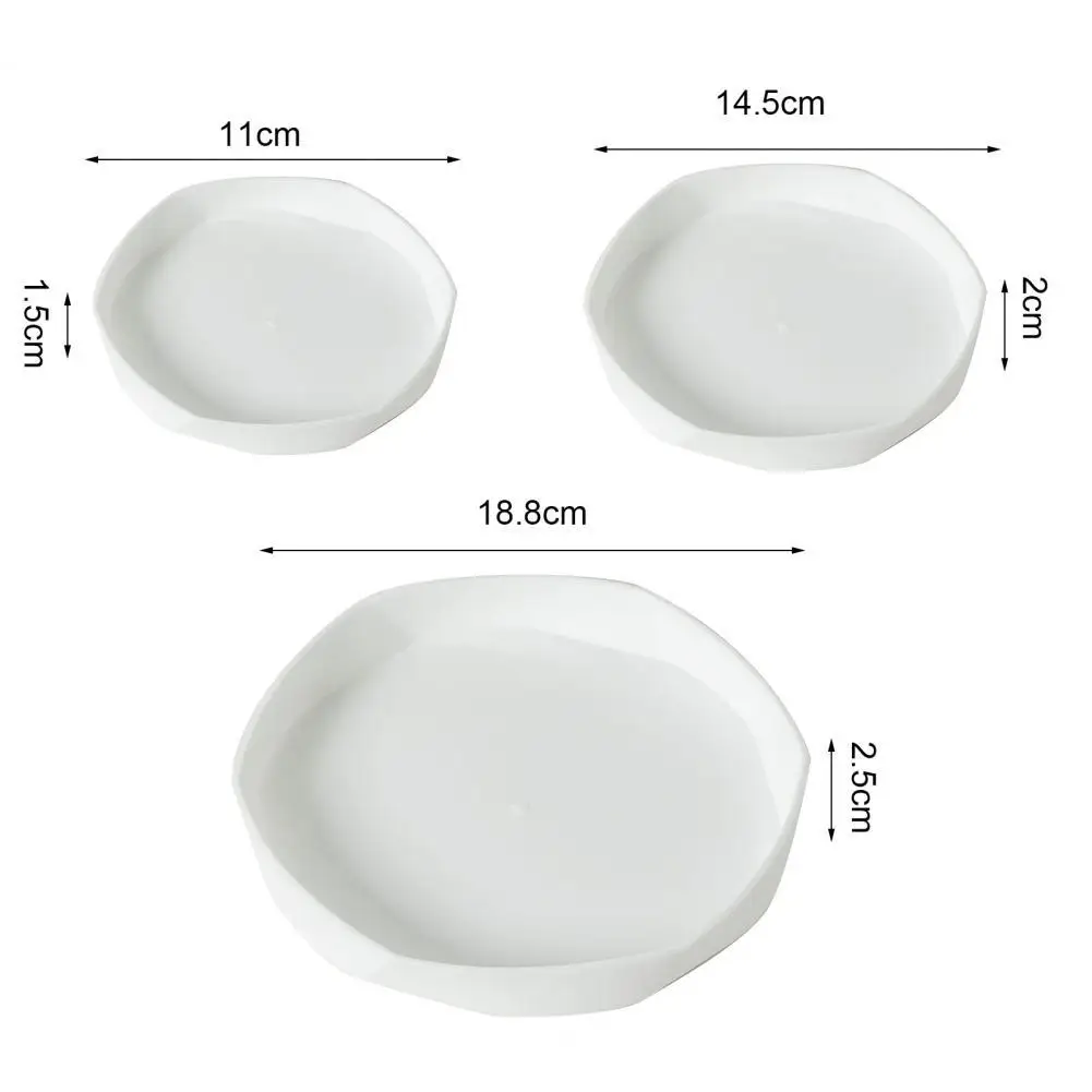 Pack 6) Piatto per vaso in plastica PVC/piattino vaso / 20 cm, 22 cm, 24 cm, 26 cm, 28 cm, 30 cm, vassoio in plastica per vaso (marrone