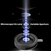 Manual Aperture Adjustable Mechanical Iris Diaphragm Iris Diaphragm For Digital Camera Microscope Iris Lens 2