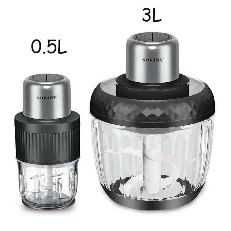 Houselin Meat Grinder Food Processor, Electric Food Chopper with 2 Glass Bowls , 800W Copper Motor, for Meat, Vegetables 6