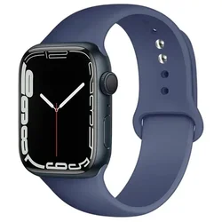 Premium Silicone Sport Watch Band - Versatile and Durable Strap Bracelet - 42 44 45 49 - 46mm M - L (39 ice blue)
