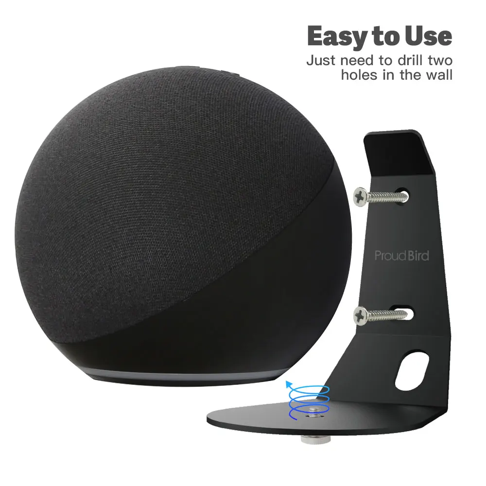 Supporto Universale Ggmm Per Supporto Da Parete Amazon Echo 4Th(Big One) Per Alexa Amazon Echo 4Th Smart Speaker