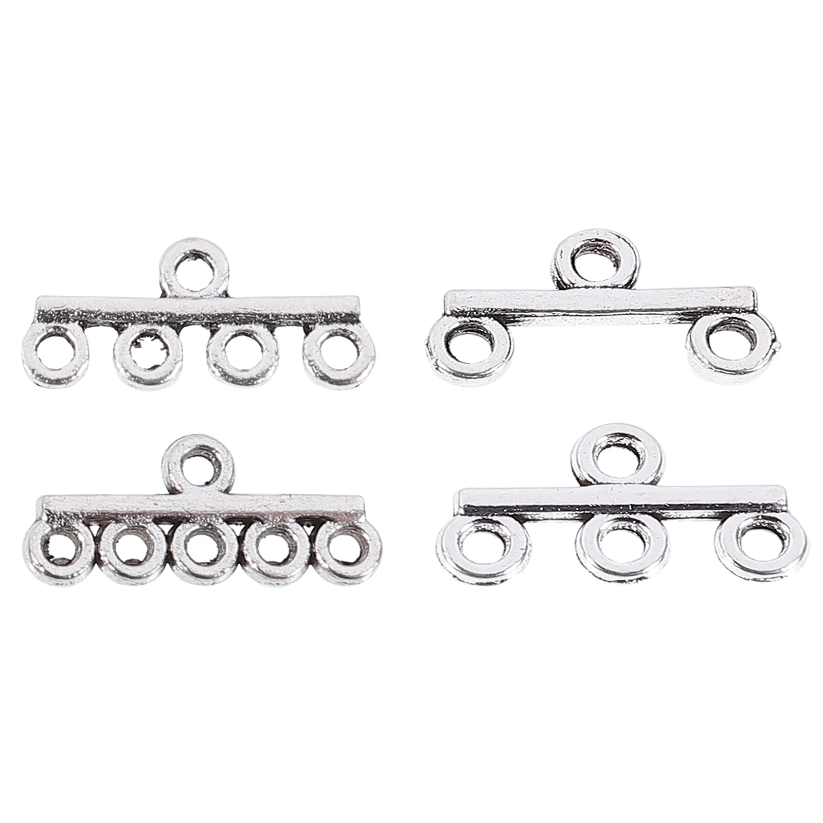 

40Pcs Slide Clasp Lock Necklace Connector Multi Strands Slide Tube Clasps for DIY Crafts Layered Bracelet Necklace Jewelry