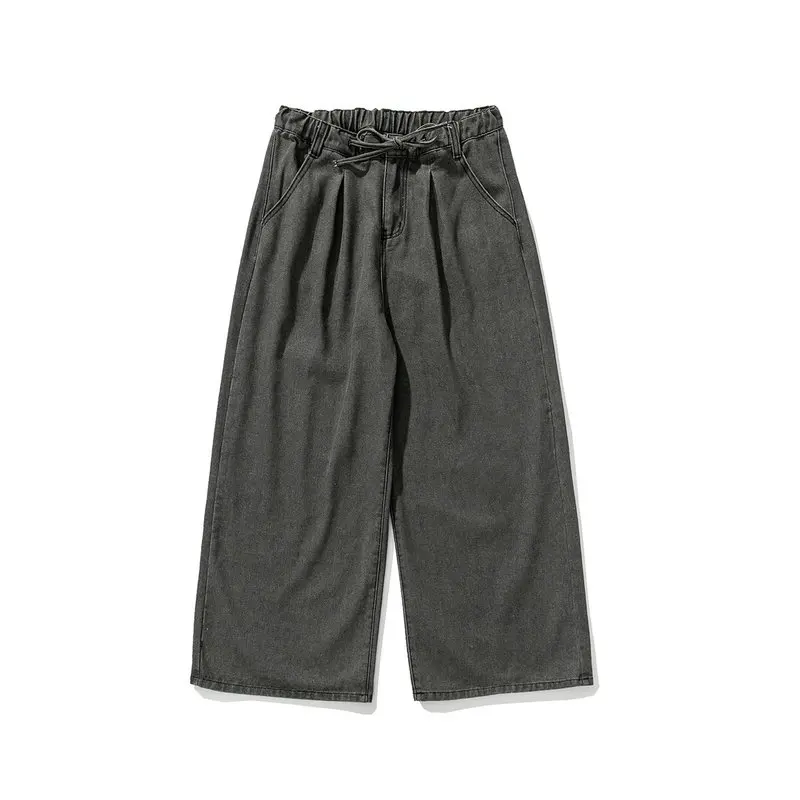 Oversized Men Jeans Wide-leg Pants Autumn Hip-Hop Denim Trousers Couples Loose Casual Jean Men Woman Vintage Streetwear 5XL 5