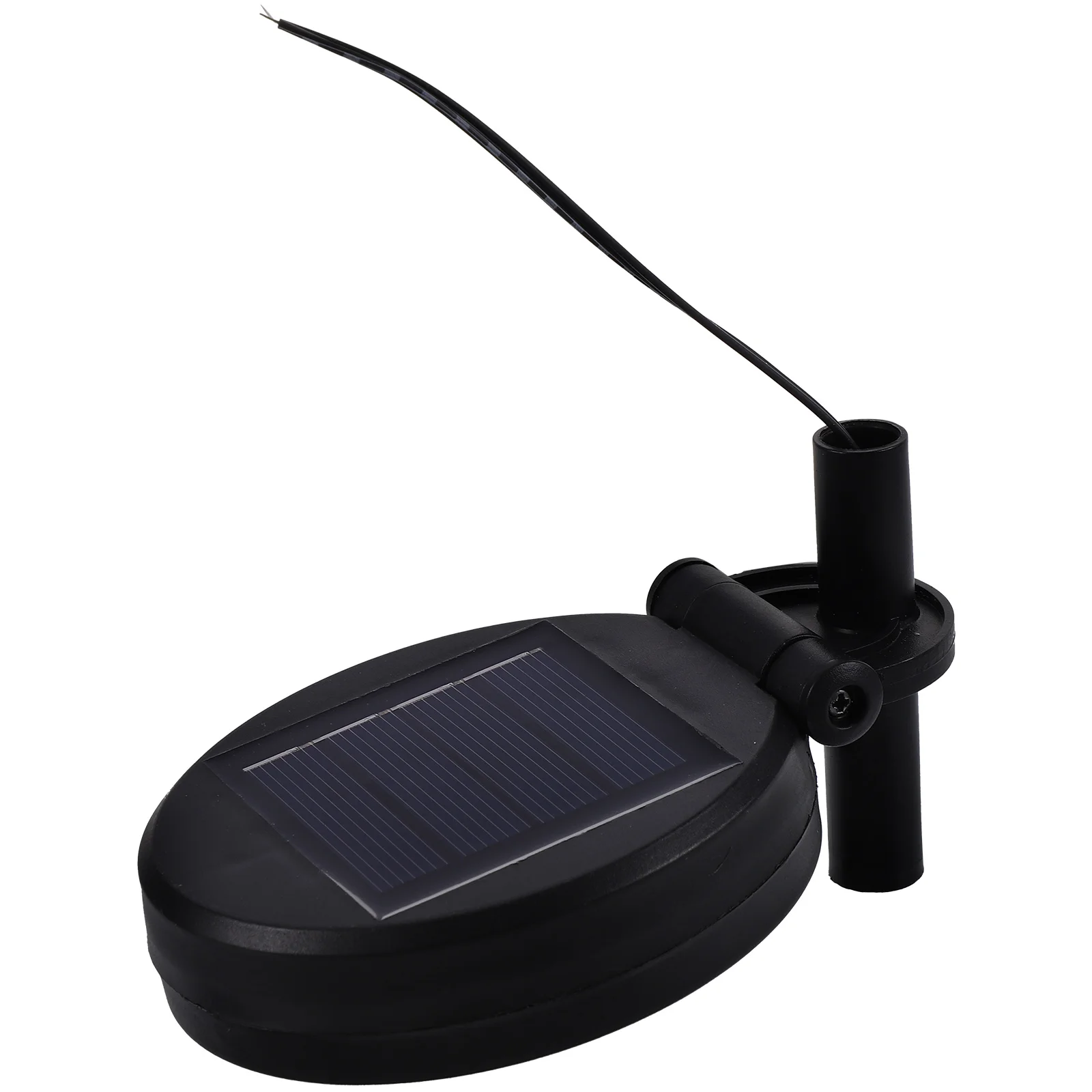 2 Pcs Solar Charge Controller Light Ground Lamp Box Chargers Panel Plug Outlet Abs Rotation