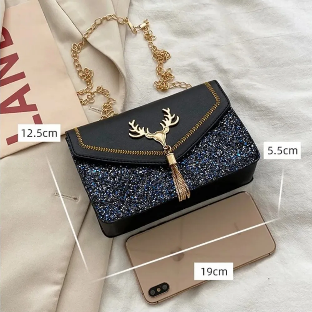 2024 Trendy Shoulder Bags Small Square Messenger Bag Women Female Handbag Phone Purse Pu Leather Crossbody Flap Bag - Image 6