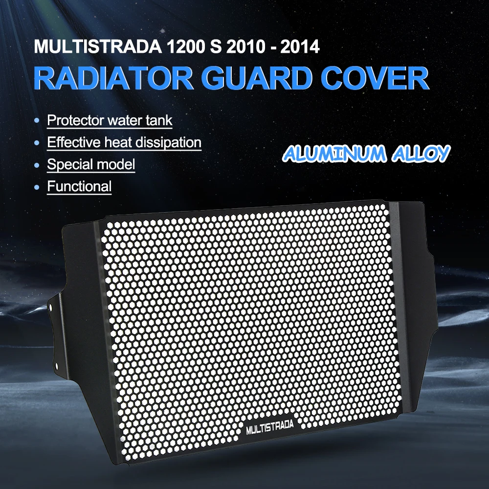 

For Ducati Multistrada 1200 S Granturismo/Pikes Peak/Touring Aluminum Radiator Grille Cover Water Tank Radiator Guard Protection