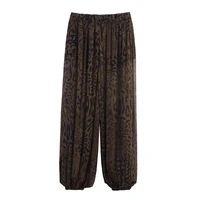 Casual Chic Lantern Pants Women Pant Vintage Animal Printed Translucent Pants Fashion 2026 Spring Streetwear Trousers - Image 5