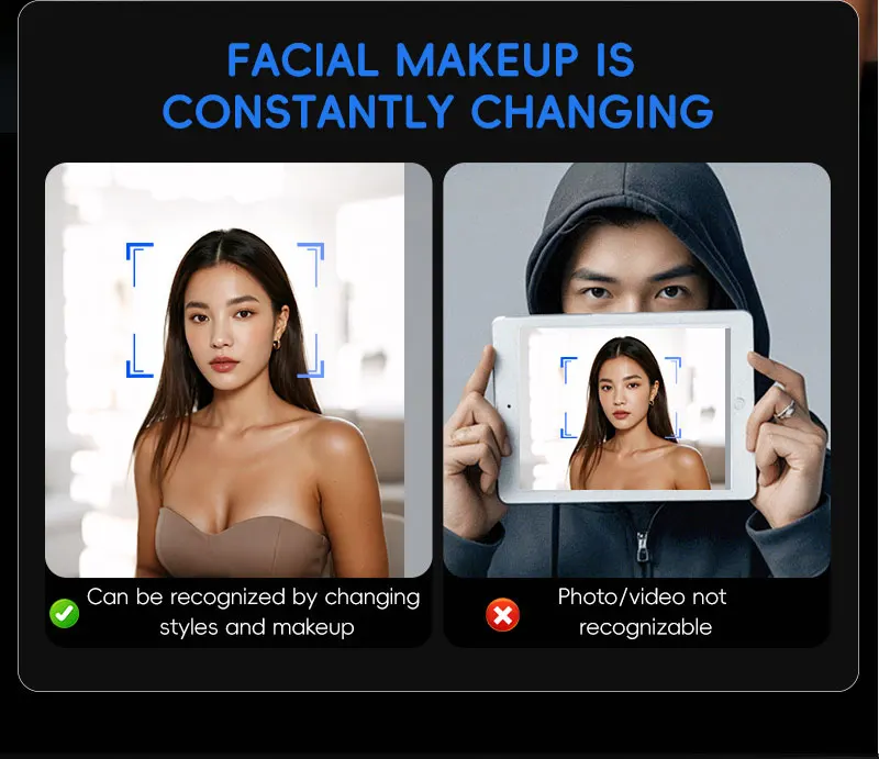 SANKESONG Tuya Smart 3D Face Door Lock Security Camera Monitor Intelligent Fingerprint Password Biometric Dual Battery