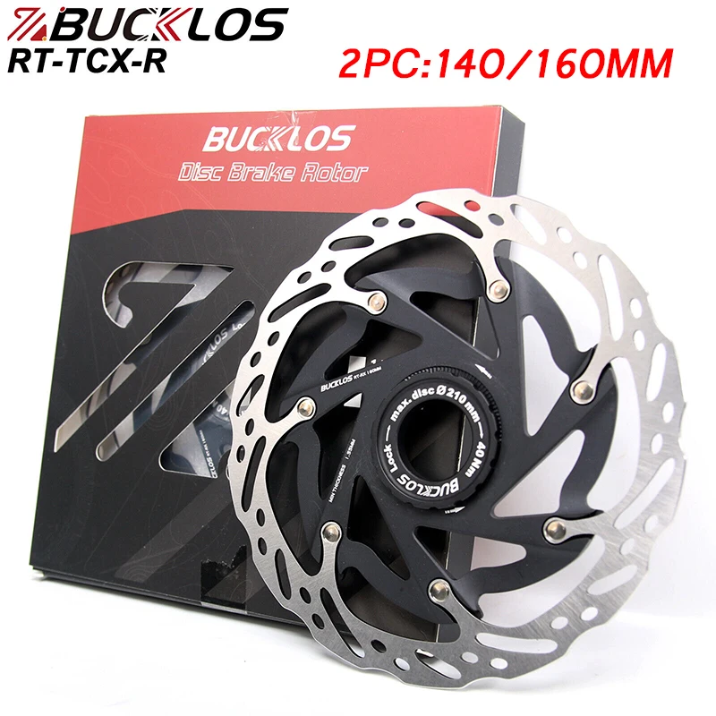 

BUCKLOS Bicycle Centerlock Disc Brake Rotor 160mm 140mm Hydraulic Center Lock Rotor Bike Floating Rotors Fit SRAM CLX-R