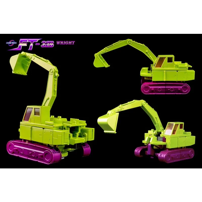 FansToys FT32B FT32-B 변형 장난감 Devastat 왼손 굴삭기 조합 모델 장난감