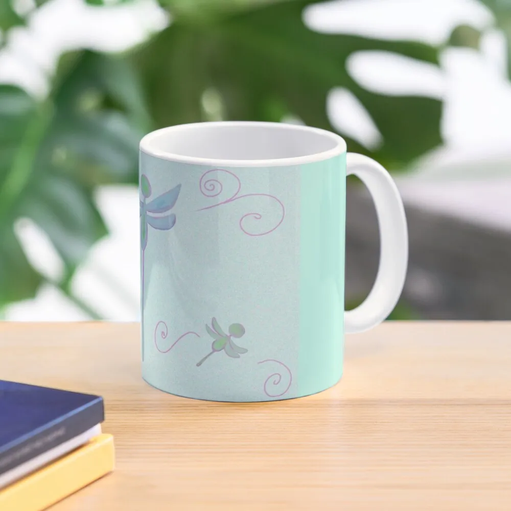 

Dragonfly on Teal Coffee Mug Personalized Gifts Travel Mug